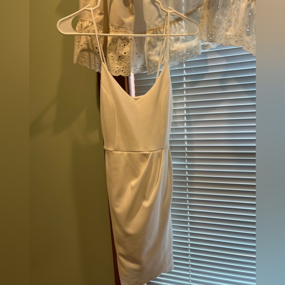 Lulus white short wrap dress